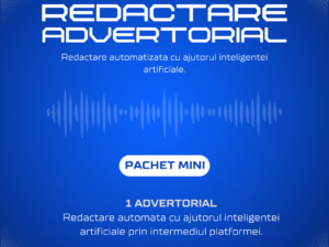 Un concept unic pentru redactarea advertorialelor - Pachet Mini, dedicat afacerilor care pun accent pe conținut de calitate.