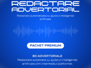 Pachet Premium pentru redactarea advertorialelor - conținut exclusivist, optimizat și creat pentru rezultate maxime.