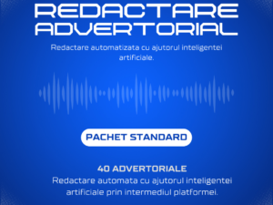 Pachet Standard pentru redactarea advertorialelor - soluția perfectă pentru conținut captivant și bine optimizat.